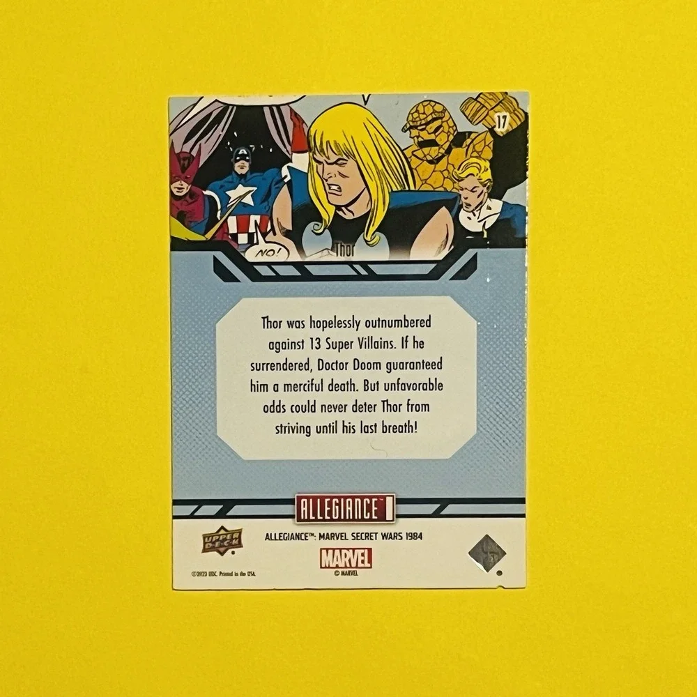 2024 Upper Deck Marvel Allegiance Secret Wars Thor‎ #17 Base Card
